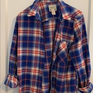 Blue flannel!